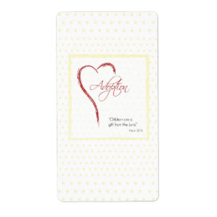 Adoptie, Religieus, Gele Stippen Etiket