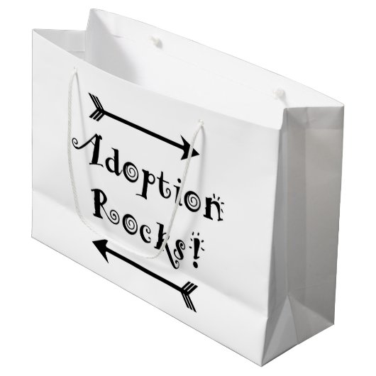 Adoptie Rocks. Large Cadeautasje (Voorkant Gekanteld)