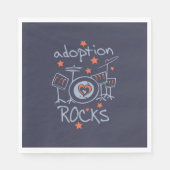 Adoptie Rocks Party Napkin Servet (Voorkant)