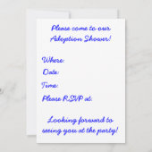 Adoptie Tree Douche uitnodiging (Achterkant)