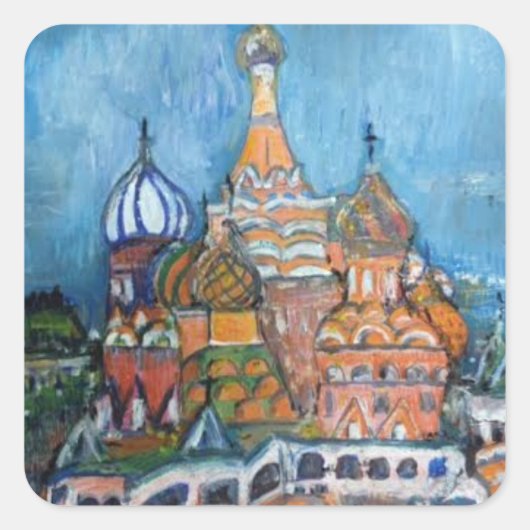 Adoptie "uit Rusland" St. Basil's Sticker (Voorkant)