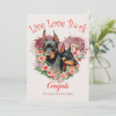 Adoptie van Dobermann, Gotcha-dag Kaart (Staand voorkant)