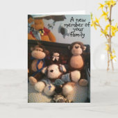 ADOPTIE VAN EEN NIEUWE BABY KAART (Gele Bloem)