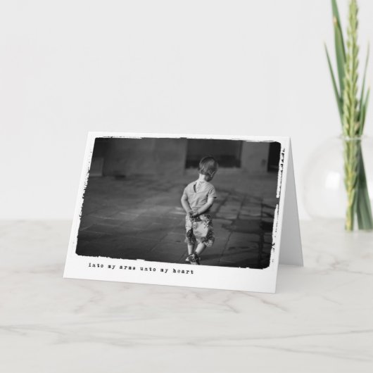 adoptie van kinderen kaart (Voorkant)