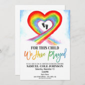 Adoptie Viering Uitnodiging (Voorkant / Achterkant)