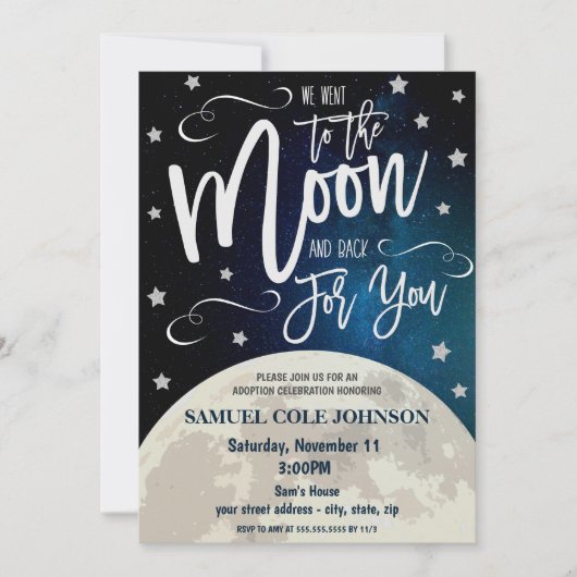 Adoptie Viering Uitnodiging (Voorkant)