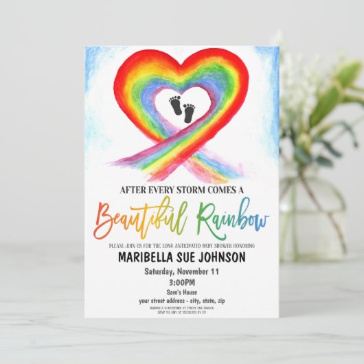 Adoptie Viering Uitnodiging (Staand voorkant)