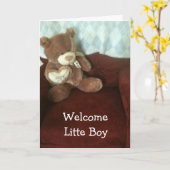 ADOPTIE-WELKOME BABY KAART (Gele Bloem)