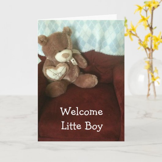 ADOPTIE-WELKOME BABY KAART (Gele Bloem)