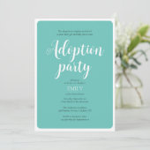 Adoptieaankondiging Feest Uitnodiging (Staand voorkant)