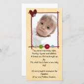 adoptieaankondiging-fotokaart aankondiging (Voorkant / Achterkant)