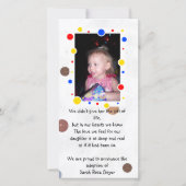 adoptieaankondiging-fotokaart aankondiging (Voorkant)