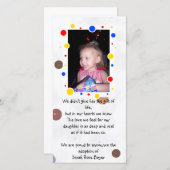 adoptieaankondiging-fotokaart aankondiging (Voorkant / Achterkant)