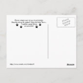 Adoptiebus voor katten en honden briefkaart (Achterkant)