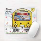 Adoptiebus voor katten- en hondenmuilkorf muismat (Met muis)