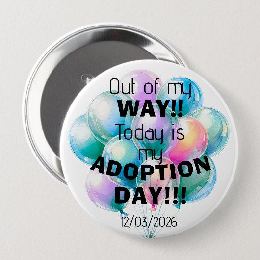 Adoptiedag Button (Voorkant /achterkant)