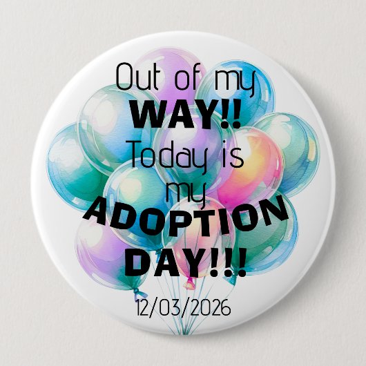 Adoptiedag Button (Voorkant)