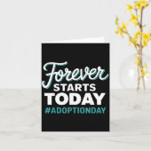 Adoptiedag 'Forever Starts Today' Kaart (Gele Bloem)