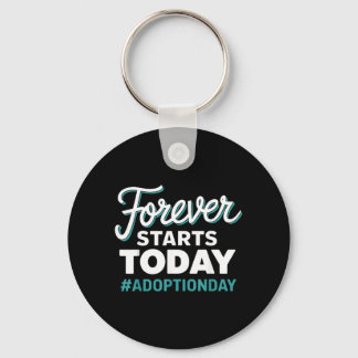 Adoptiedag 'Forever Starts Today' Sleutelhanger