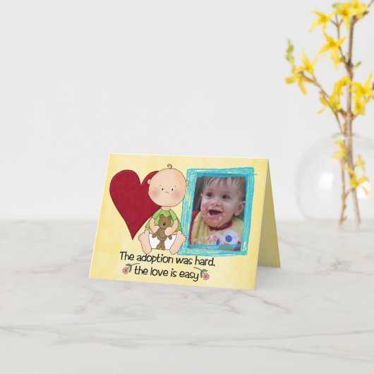 adoptiedag kaart (Gele Bloem)