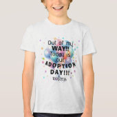 Adoptiedag Tri-Blend shirt (Voorkant)