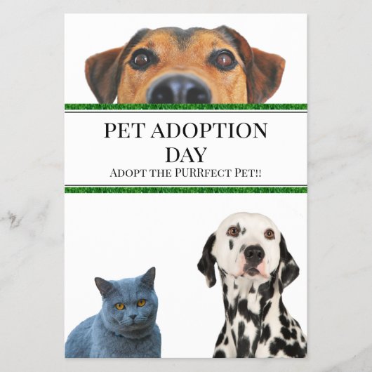 Adoptiedag voor huisdieren flyer (Voorkant)