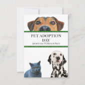 Adoptiedag voor huisdieren kaart (Voorkant)