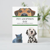 Adoptiedag voor huisdieren kaart (Staand voorkant)