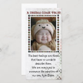 adoptiefotokaart aankondiging (Voorkant / Achterkant)