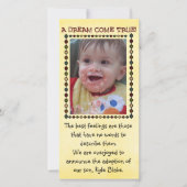 adoptiefotokaart aankondiging (Voorkant)