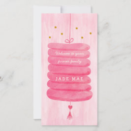 Adoptiekaart Roze - Een Eeuwige Familie Lampion