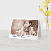 Adoptiemeisje Kaart (Gele Bloem)