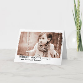 Adoptiemeisje Kaart