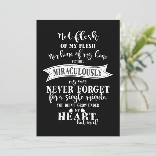 adoptievers kaart (Staand voorkant)