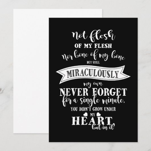 adoptievers kaart (Voorkant / Achterkant)