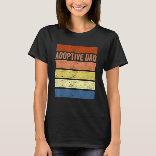 Adoption Announcement Day Dad Family 3 T-shirt (Voorkant)