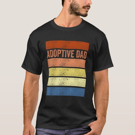 Adoption Announcement Day Dad Family 3 T-shirt (Voorkant)