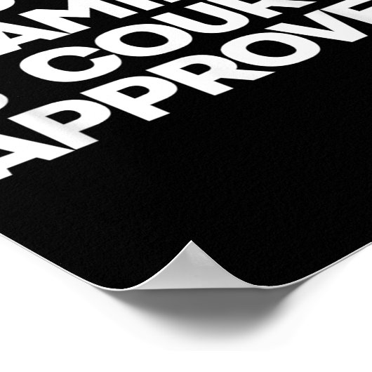 Adoption Announcement Day Family Approved  Poster (Hoek)