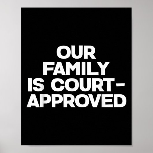 Adoption Announcement Day Family Approved  Poster (Voorkant)