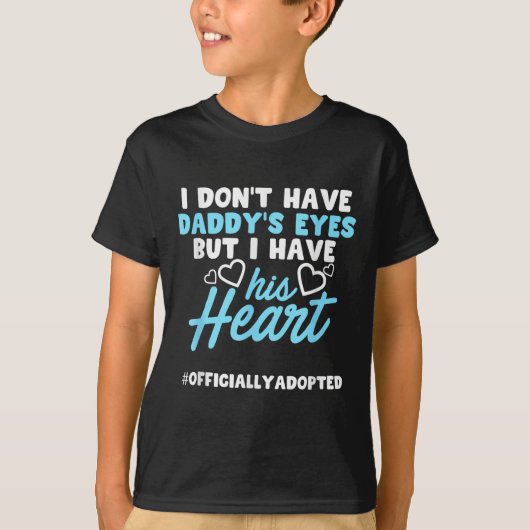 Adoption Announcement Day Family Dad Heart  T-shirt (Voorkant)