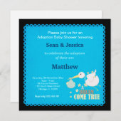 Adoption Baby shower Boy Kaart (Voorkant / Achterkant)