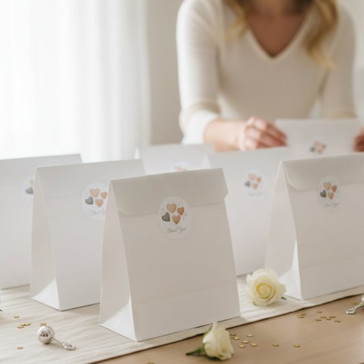 Adoption Baby Shower Favor "Thank You" Stickers