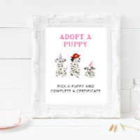 Adoption Center | Meisje brandweerman partij teken