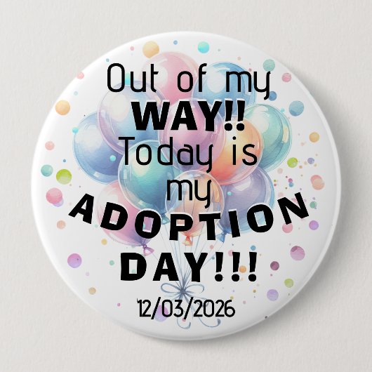 Adoption Day Button (Voorkant)