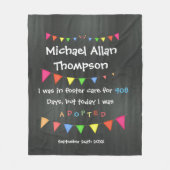 Adoption From Foster Care Custom Fleece Blanket (Voorkant)