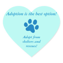 Adoption it de beste optie Blue Paw Print