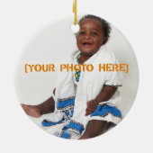 Adoption Love Boy Foto Ornament (Achterkant)