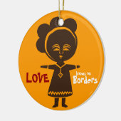 Adoption Love Girl Ornament (Links)