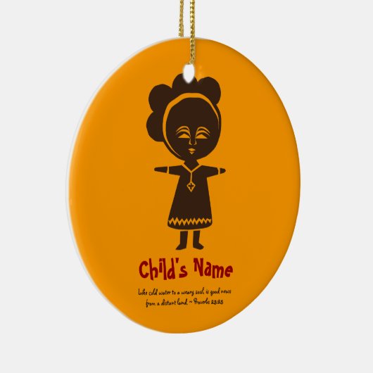 Adoption Love Girl Photo Ornament (Rechts)