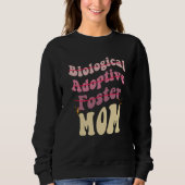 Adoption Mom Cute Mother's Day Biological Adoptive Trui (Voorkant)